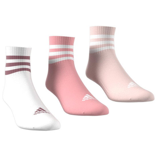 Adidas Κάλτσες 3-Stripes Cushioned Mid Cut Socks 3 pair